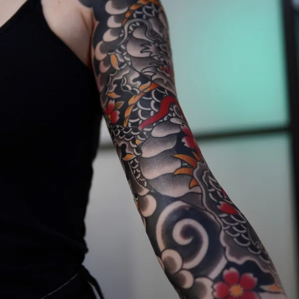 Japanese tattoo by Акулов Марк in Saint Petersburg