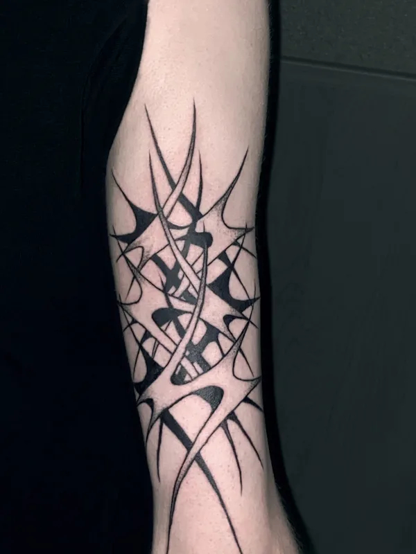 black blackwork татуировка на forearm #96618 | Тату мастер Серёжа bochagger