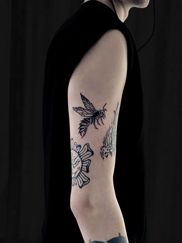 black blackwork татуировка на forearm #96619 | Тату мастер Серёжа bochagger