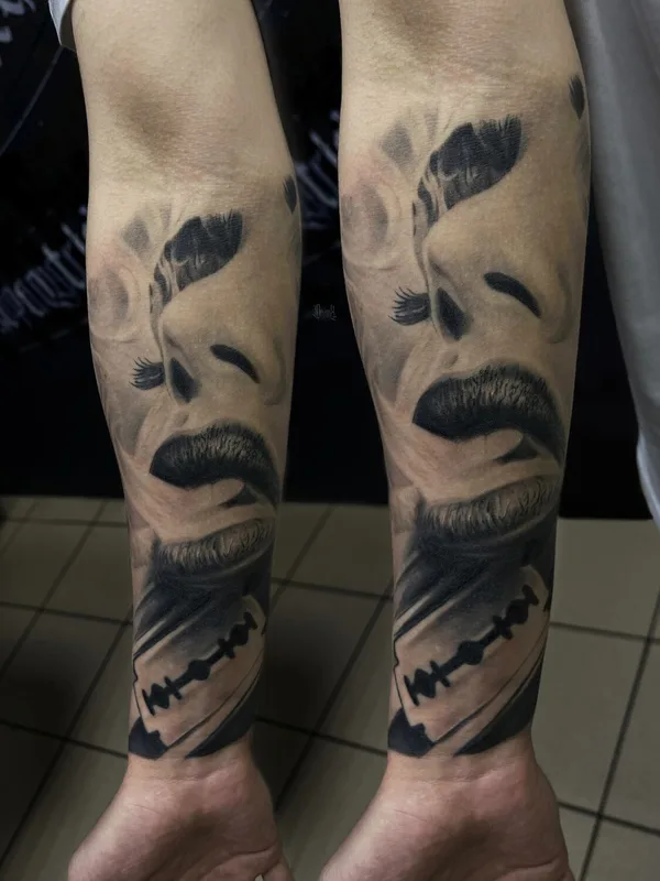 black and grey realism 타투 부위 forearm #96657 | 타투이스트 Тимур Юсупов