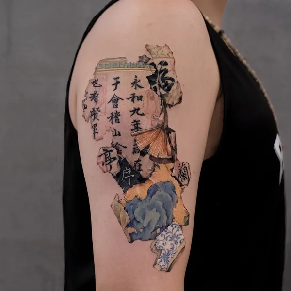 Oriental tattoo by Nako in Beijing