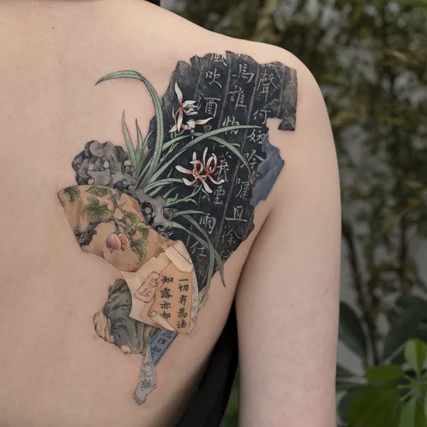 Oriental tattoo by Nako in Beijing