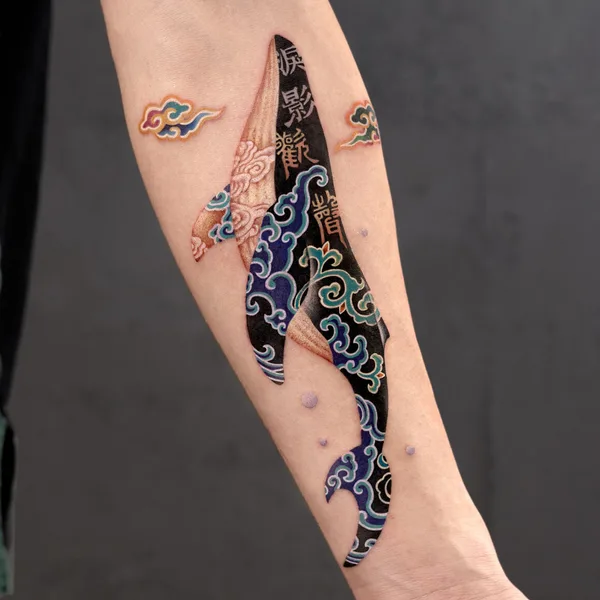 Oriental tattoo by Nako in Beijing