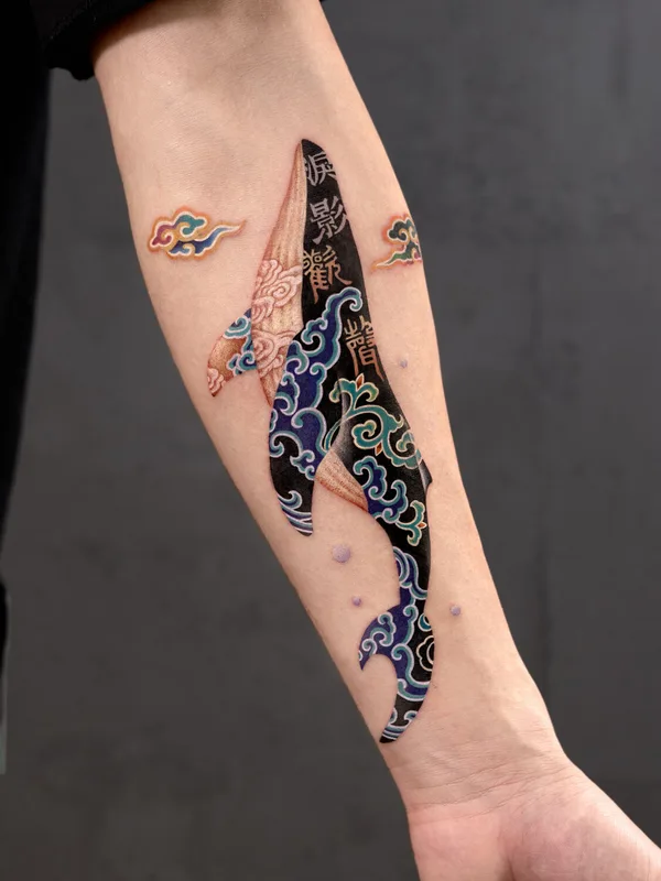 color japanese tatouage sur forearm #96691 | Artiste tatoueur Nako