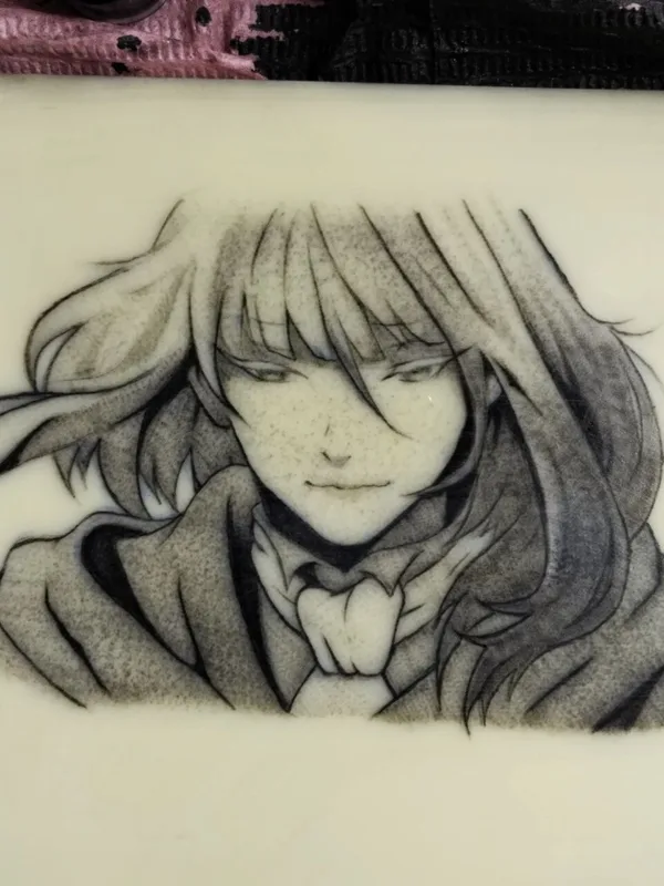 black and grey anime татуировка на unknown #97163 | Тату мастер Дарья Янушкевич 