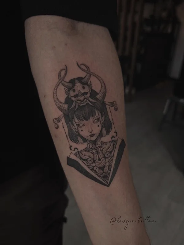 male black miniature tattoo on forearm #96859 | Tattoo Artist Дарья Салманова
