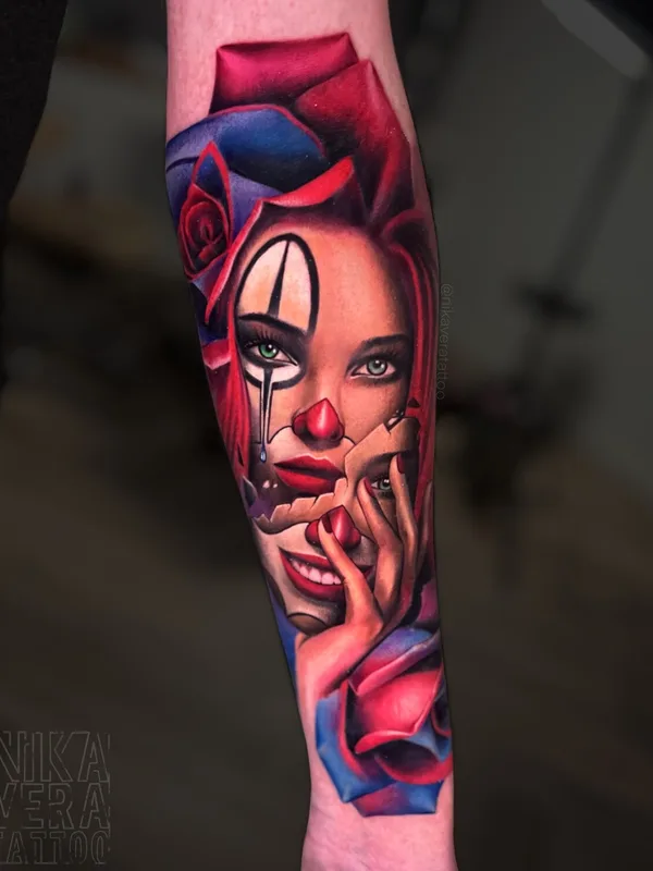 male color surrealism 타투 부위 forearm #97018 | 타투이스트 Nikaveratattoo