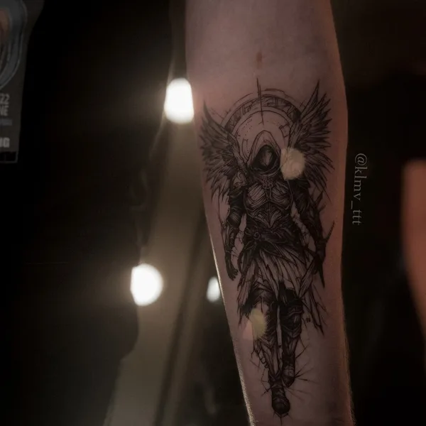 Black tattoo by Юля Кильмаева in Нижний Новгород