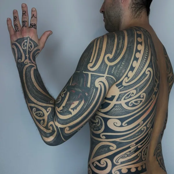 Traditional tattoo by Doko ink in Munich