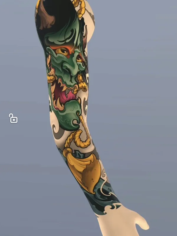 color japanese татуировка на full sleeve #97904 | Тату мастер Николай zloy
