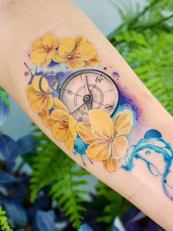 color watercolor татуировка на forearm #97308 | Тату мастер Надежда Анатольевна Мазалова