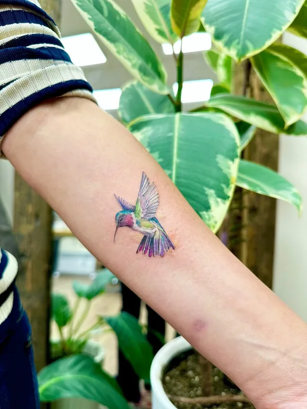 female color watercolor татуировка на forearm #97310 | Тату мастер Надежда Анатольевна Мазалова