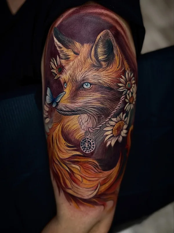 color realism tattoo on upper arm #97341 | Tattoo Artist Давид Степанян