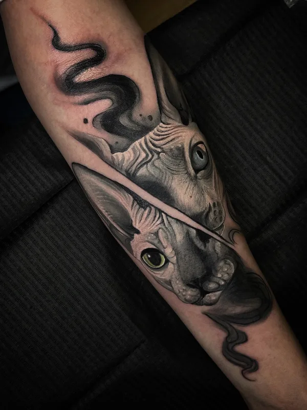 black and grey realism tattoo on forearm #97340 | Tattoo Artist Давид Степанян