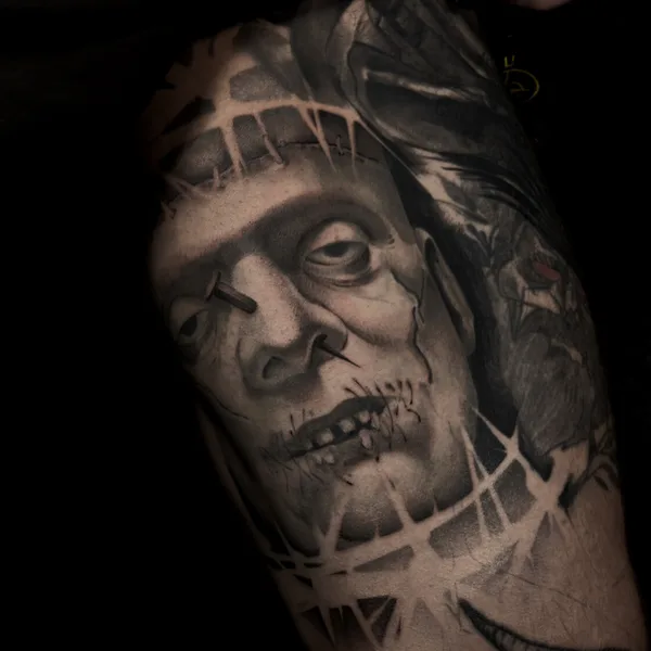 Graphic tattoo by Амина Гасай in Тамбов