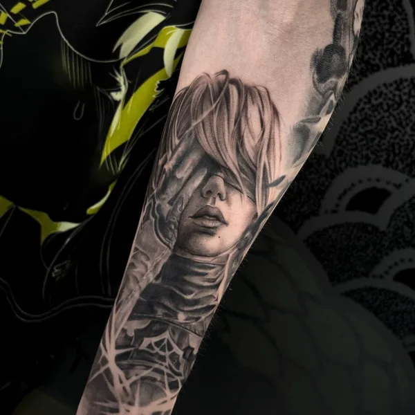 Graphic tattoo by Амина Гасай in Тамбов