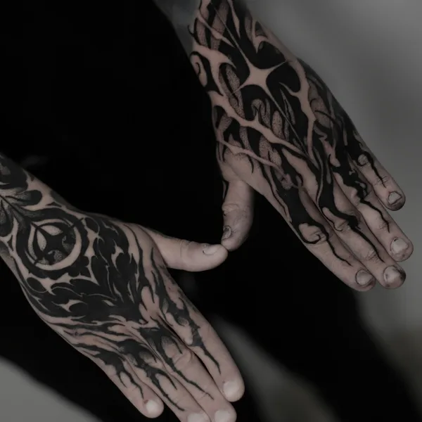Abstract tattoo by Valentin Markgraf in Poznań