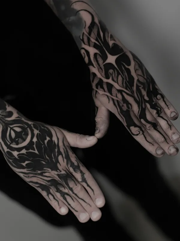 Abstract tattoo by Valentin Markgraf in Poznań