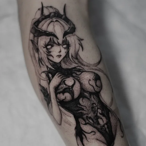 Abstract tattoo by Valentin Markgraf in Poznań