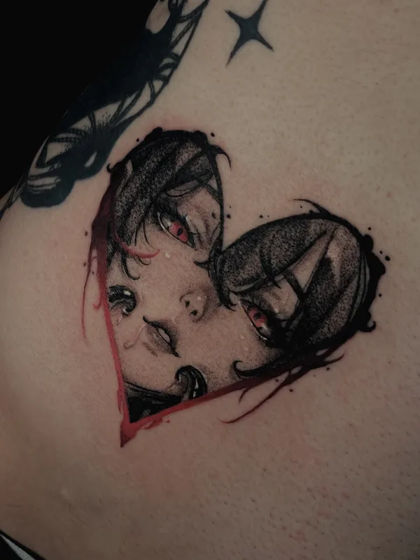 Abstract tattoo by Valentin Markgraf in Poznań