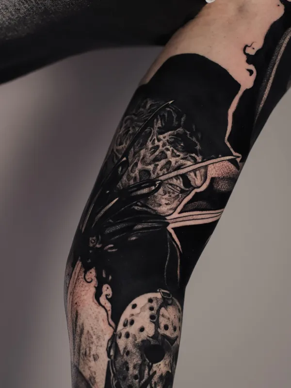 Abstract tattoo by Valentin Markgraf in Poznań