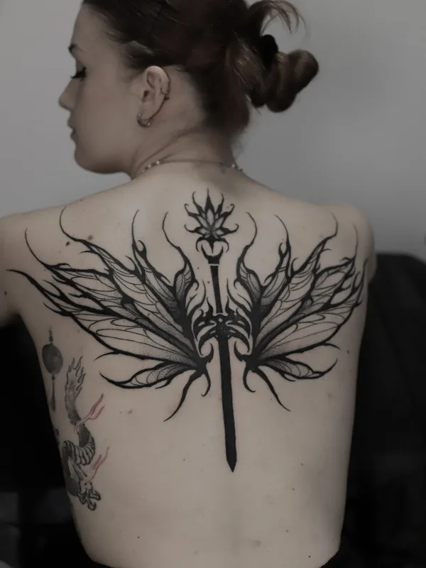 Abstract tattoo by Valentin Markgraf in Poznań