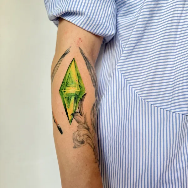 Botanical tattoo by Alena in Tbilisi