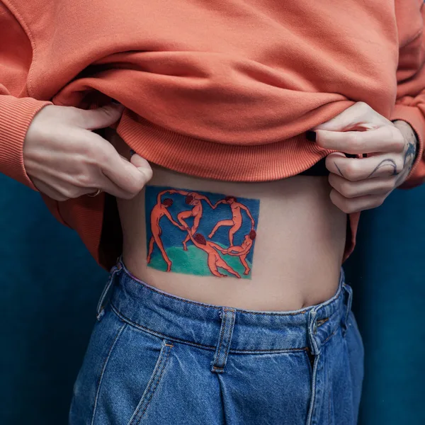 Botanical tattoo by Alena in Tbilisi
