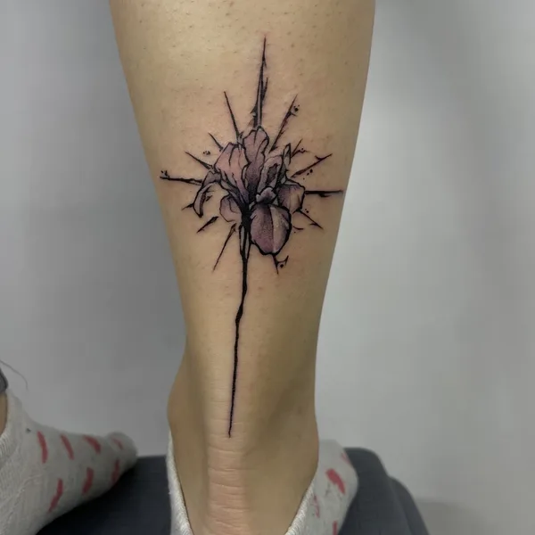 Botanical tattoo by Alena in Tbilisi