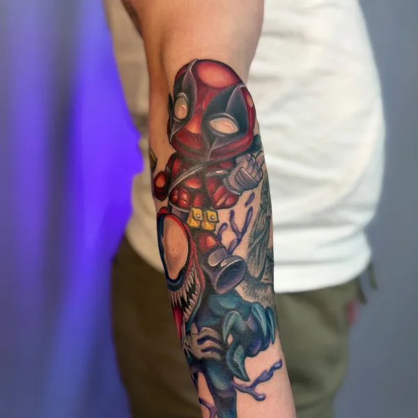 Graphic tattoo by Dasha Kostrova in Киров