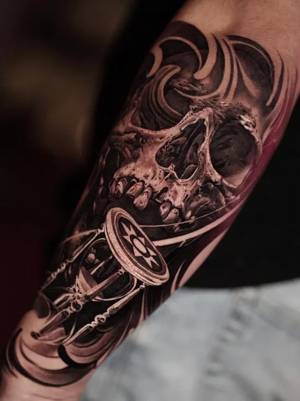 male black and grey realism татуировка на arm #98073 | Тату мастер Vas