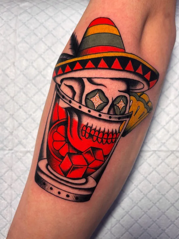 color neo-traditional Tatuaggio su forearm #98086 | Tatuatore Павел Seneli