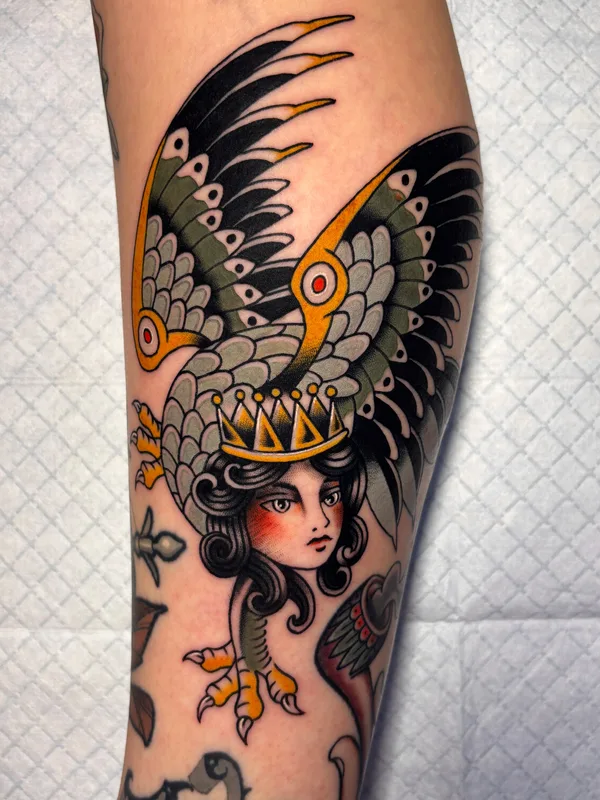 color neo-traditional Tatuaggio su forearm #98092 | Tatuatore Павел Seneli