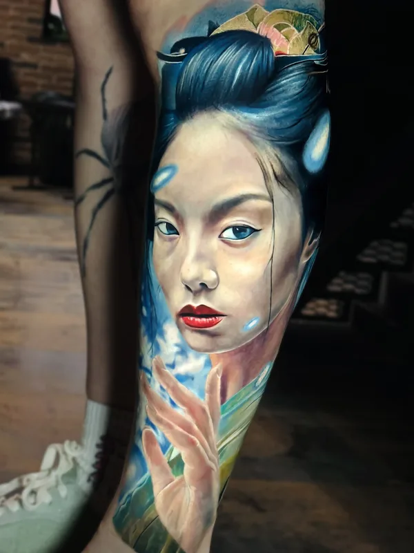 color realism татуировка на calf #98607 | Тату мастер Алексей Безукладников