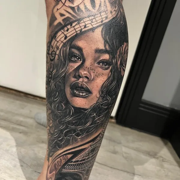 Dotwork tattoo by Silvia Kereki