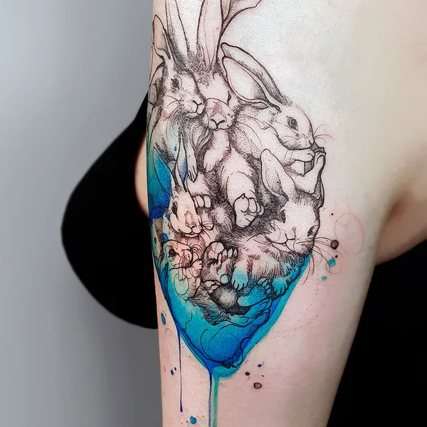 Watercolor tattoo by MissPank in Poznań
