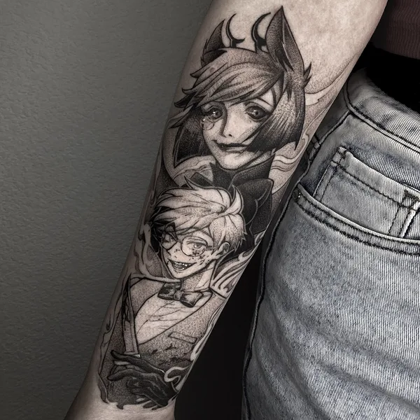Anime tattoo by Андрон Стэн in Челябинск