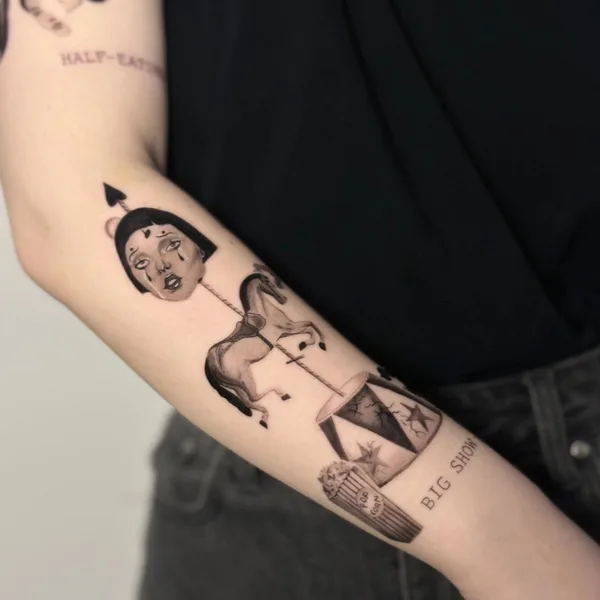 whipshading tattoo by Виктория Трещева in Moscow