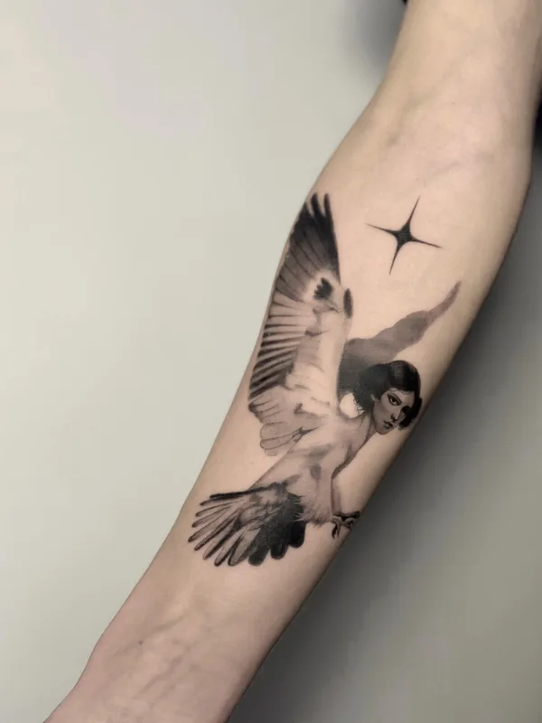 black and grey realism Tatuagem em forearm #98625 | Tatuador Виктория Трещева 