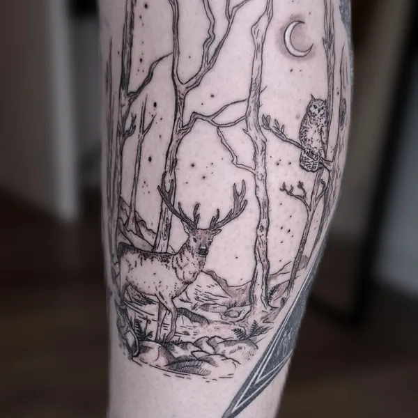 Fine Line tattoo by Becci | Eisvogel Tattoo in Stuttgart