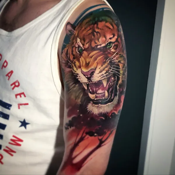 Anime tattoo by Роман Вубов in Moscow