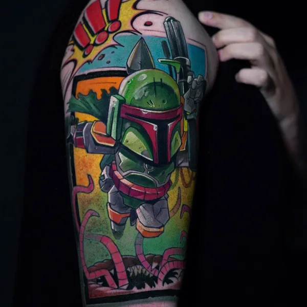 Anime tattoo by Роман Вубов in Moscow