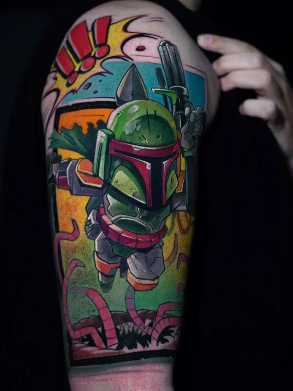 Anime tattoo by Роман Вубов in Moscow