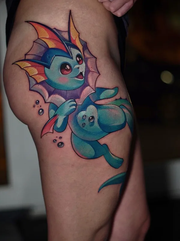 Anime tattoo by Роман Вубов in Moscow