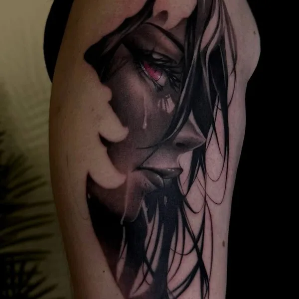 Anime tattoo by Анита Симка in Ростов-на-Дону