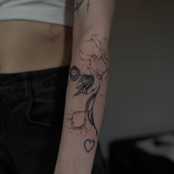 Black tattoo by julia wzertis in Магнитогорск