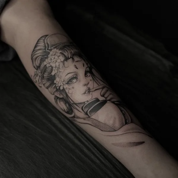 Black tattoo by julia wzertis in Магнитогорск
