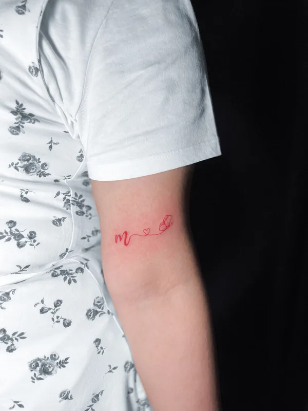 female color fineline tattoo auf forearm #99335 | Tätowierer Elena Voya