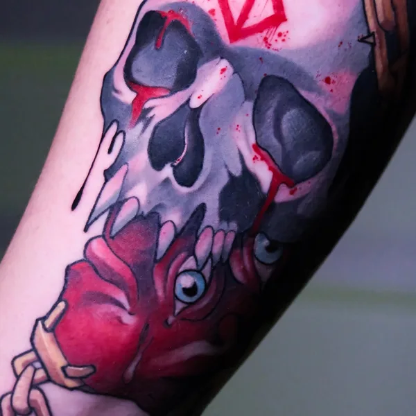 Neo Traditional tattoo by Кристина Яфаровa | Nakolyu Kupola in Saint Petersburg