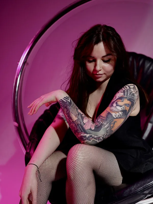 female color illustrative татуировка на full sleeve #99450 | Тату мастер Кристина Яфаровa | Nakolyu Kupola